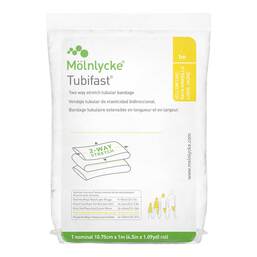 Abbildung: Tubifast 2-Way-Stretch 10,75cmx1m gelb Schlauchv. 1 St, Verband PZN 09932840