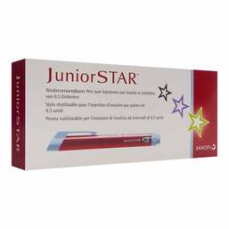 Abbildung: Juniorstar Injektionsgerät rot 1 St PZN 09937381