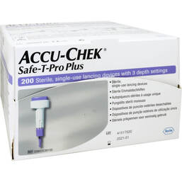 Abbildung: Accu Chek Safe T Pro Plus Lanzetten 200 St, Lanzetten PZN 09938179