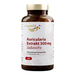 Abbildung: Auricularia Extrakt 500 mg Kapseln Kapseln, 100 St PZN 09940621