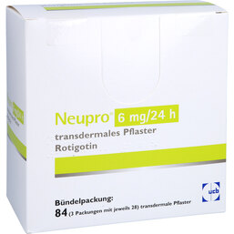 Abbildung: Neupro 6 mg / 24 h transdermale Pflaster 84 St, Pflaster transdermal PZN 09940704