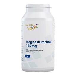 Abbildung: Magnesiumcitrat 125 mg Kapseln 120 St, Kapseln PZN 09942376