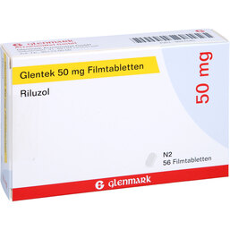 Abbildung: Glentek 50 mg Filmtabletten 56 St, Filmtabletten PZN 09947540