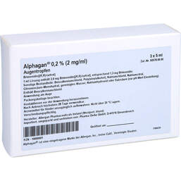 Abbildung: Alphagan Augentropfen 3X5 ml, Augentropfen PZN 10000001