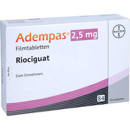 Abbildung: Adempas 2,5 mg Filmtabletten 84 St, Filmtabletten PZN 10002922