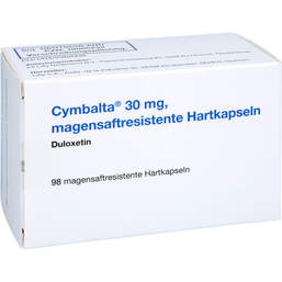 Abbildung: Cymbalta 30 mg magensaftresistente Hartkapseln 98 St, Magensaftresistente Hartkapseln PZN 10005234