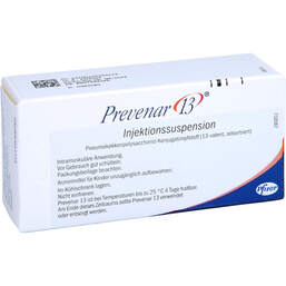 Abbildung: Prevenar 13 Injektionssuspension 1 St, Injektionssuspension PZN 10005412