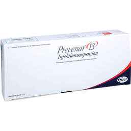 Abbildung: Prevenar 13 Injektionssuspension 10 St, Injektionssuspension PZN 10005429