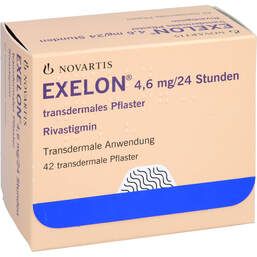 Abbildung: Exelon 4,6 mg / 24 Stunden transdermale Pflaster 42 St, Pflaster transdermal PZN 10005458