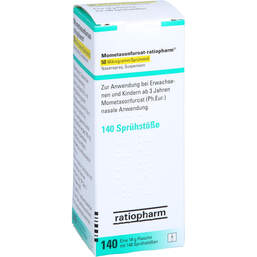Abbildung: Mometasonfuroat-ratiopharm 50 µg / Sprühst.140 S.St. 18 g, Nasenspray PZN 10005547