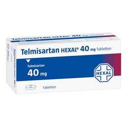 Abbildung: Telmisartan Hexal 40 mg Tabletten 56 St, Tabletten PZN 10014256