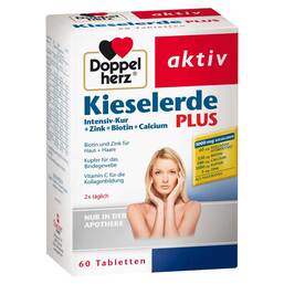 Abbildung: Doppelherz Kieselerde Plus Intensivkur+Zink+Biotin+Calcium Tabletten Tabletten, 60 St PZN 10021776
