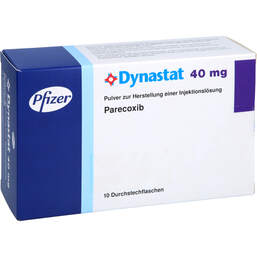 Abbildung: Dynastat 40 mg Pulver zur Herstellung einer Injektionslsg 10 St, Trockensubstanz ohne Lösu PZN 10026035