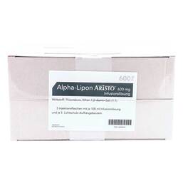 Abbildung: Alpha Lipon Aristo 600 mg Infusionslösung 5X100 ml, Infusionslösung PZN 10033064