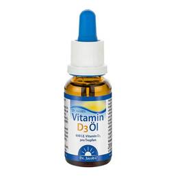Abbildung: Vitamin D3 Öl Dr. Jacobs Tropfen 20 ml, Tropfen zum Einnehmen PZN 10038446