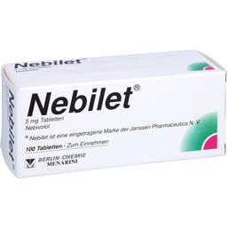 Abbildung: Nebilet Tabletten 100 St, Tabletten PZN 10039701