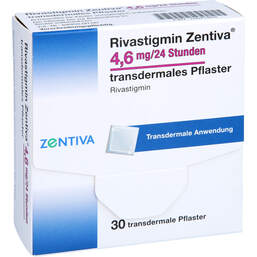 Abbildung: Rivastigmin Zentiva 4,6 mg / 24 Std.transd.Pflaster 30 St, Pflaster transdermal PZN 10041804
