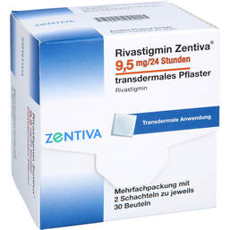 Abbildung: Rivastigmin Zentiva 9,5 mg / 24 Std.transd.Pflaster 60 St, Pflaster transdermal PZN 10041856