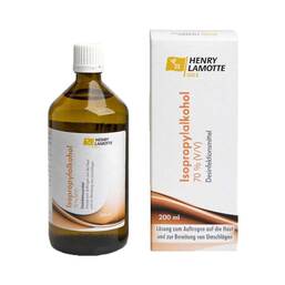 Abbildung: Isopropylalkohol 70% V / V Henry Lamotte 200 ml, Flüssigkeit PZN 10042778