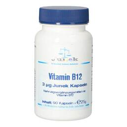 Abbildung: Vitamin B12 3 µg Junek Kapseln 90 St, Kapseln PZN 10051760