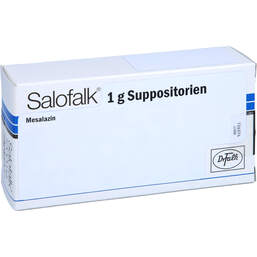 Abbildung: Salofalk 1 g Suppositorien 10 St, Suppositorien PZN 10054818
