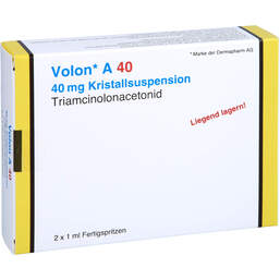 Abbildung: Volon A 40 Fertigspritzen 2X1 ml, Fertigspritzen PZN 10055545