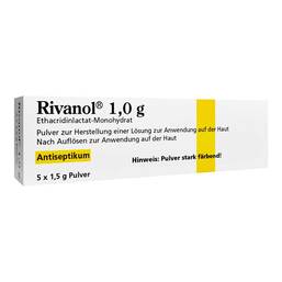 Abbildung: Rivanol 1,0 g Pulver Pulver, 5 St PZN 10056616