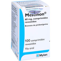 Abbildung: Mestinon 60 mg überzogene Tabletten 100 St, Überzogene Tabletten PZN 10058650