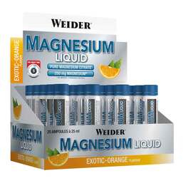 Abbildung: Magnesium Liquid 250 mg Exotic-Orange Trinkampulle 20X25 ml, Trinkampullen PZN 10058710