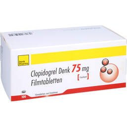 Abbildung: Clopidogrel Denk 75 mg Filmtabletten 100 St, Filmtabletten PZN 10060888