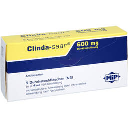 Abbildung: Clinda-Saar 600 mg Injektionslösung 5 St, Injektionslösung PZN 10066112