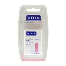 Abbildung: Vitis Zahnfloss gewachst mit Fluorid und Minze 1 St PZN 10066750
