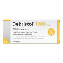 Abbildung: Dekristol 1.000 I.E. Tabletten Tabletten, 50 St PZN 10068944