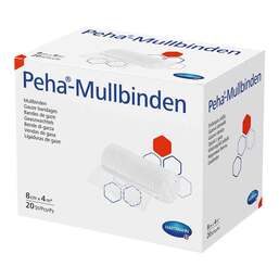Abbildung: Peha-Mullbinde 8 cm x 4 m 20 St, Binden PZN 10069257