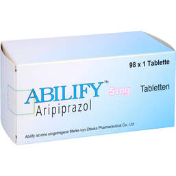 Abbildung: Abilify 5 mg Tabletten 98 St, Tabletten PZN 10070680