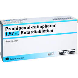 Abbildung: Pramipexol ratiopharm 1,57 mg Retardtabletten 30 St, Retard-Tabletten PZN 10072207
