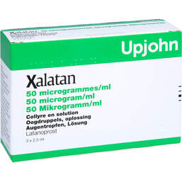 Abbildung: Xalatan 0,005% Augentropfen 3X2.5 ml, Augentropfen PZN 10073537