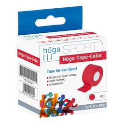 Abbildung: Höga Tape Color 3,75 cm x 10 m rot 1 St, Pflaster PZN 10079847
