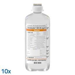 Abbildung: Gelafundin ISO 40 mg/ml Ecoflac plus Infusionslösung 10X500 ml, Infusionslösung PZN 10080299