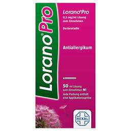 Abbildung: Loranopro 0,5 mg / ml Lösung zum Einnehmen Lösung zum Einnehmen, 50 ml PZN 10090211