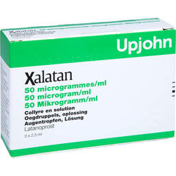 Abbildung: Xalatan 0,005% Augentropfen 3X2.5 ml, Augentropfen PZN 10090381