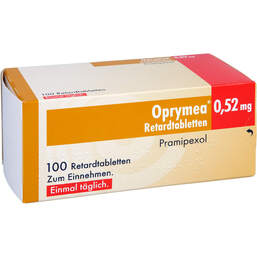 Abbildung: Oprymea 0,52 mg Retardtabletten 100 St, Retard-Tabletten PZN 10090599