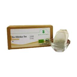Abbildung: Hibiskus Bio Tee Filterbeutel 25 St, Filterbeutel PZN 10093126