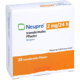 Abbildung: Neupro 2 mg / 24 h transdermale Pflaster 28 St, Pflaster transdermal PZN 10094999