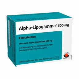 Abbildung: Alpha Lipogamma 600 mg Filmtabletten Filmtabletten, 60 St PZN 10109123