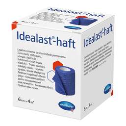 Abbildung: Idealast-haft color Binde 6 cm x 4 m blau 1 St, Binden PZN 10109382