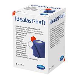 Abbildung: Idealast-haft color Binde 8 cm x 4 m blau 1 St, Binden PZN 10109399