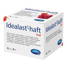 Abbildung: Idealast-haft color Binde 4 cm x 4 m rot 1 St, Binden PZN 10109413