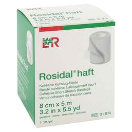 Abbildung: Rosidal haft Kompressionsbinde 8 cm x 5 m 1 St, Binden PZN 10111479