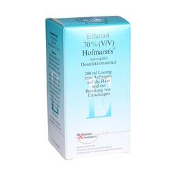 Abbildung: Ethanol 70% V / V Hofmann`s 200 ml, Lösung PZN 10112510